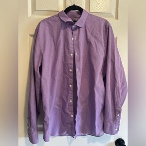 Murano Light Purple Button Down Long Sleeve Shirt Men’s XL Slim Fit